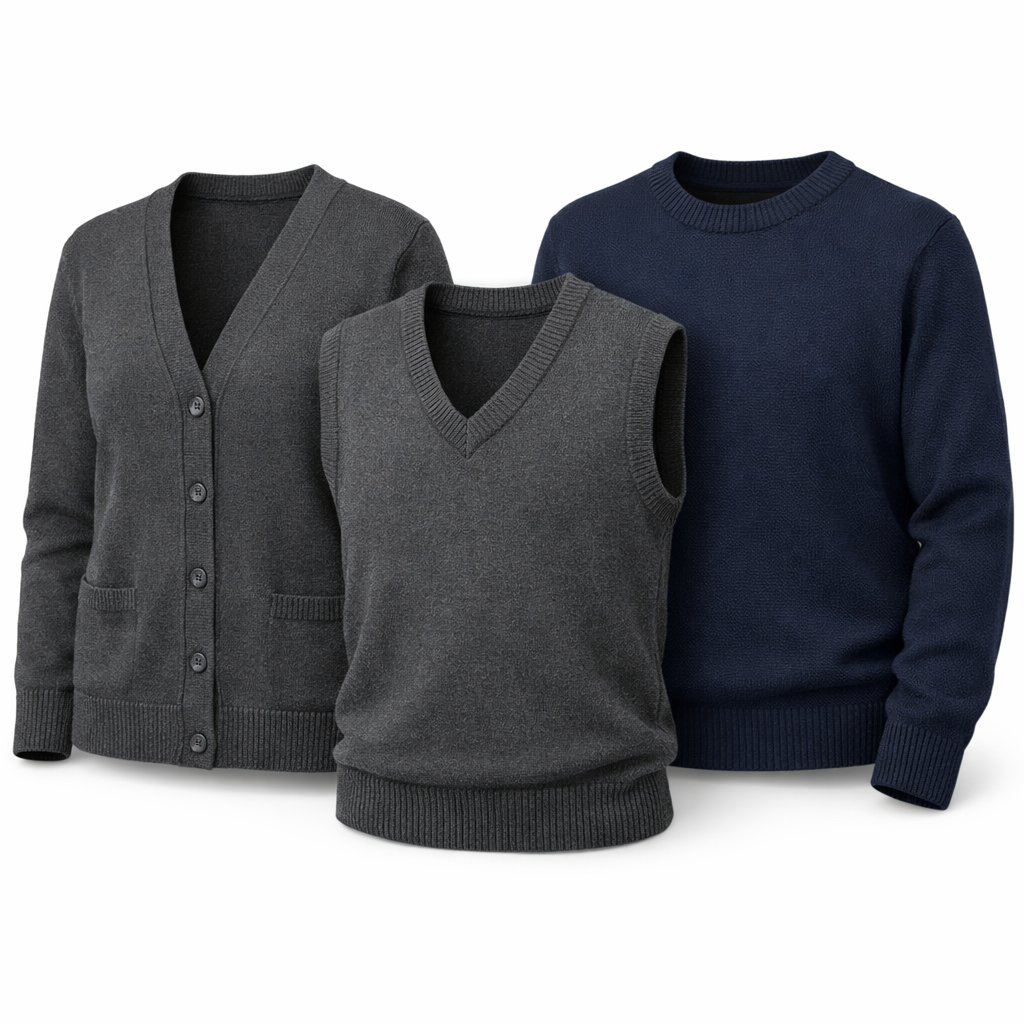 Школьные жилеты и джемперы